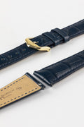 Alligator Leather Watch Strap in BLUE